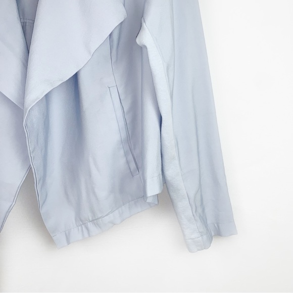 NWT Torrid Twill Drape Front Jacket Blue - Picture 4 of 10